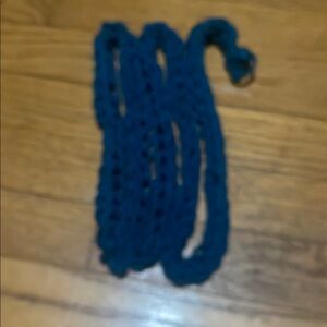 Handmade Blue Knitted Scarf